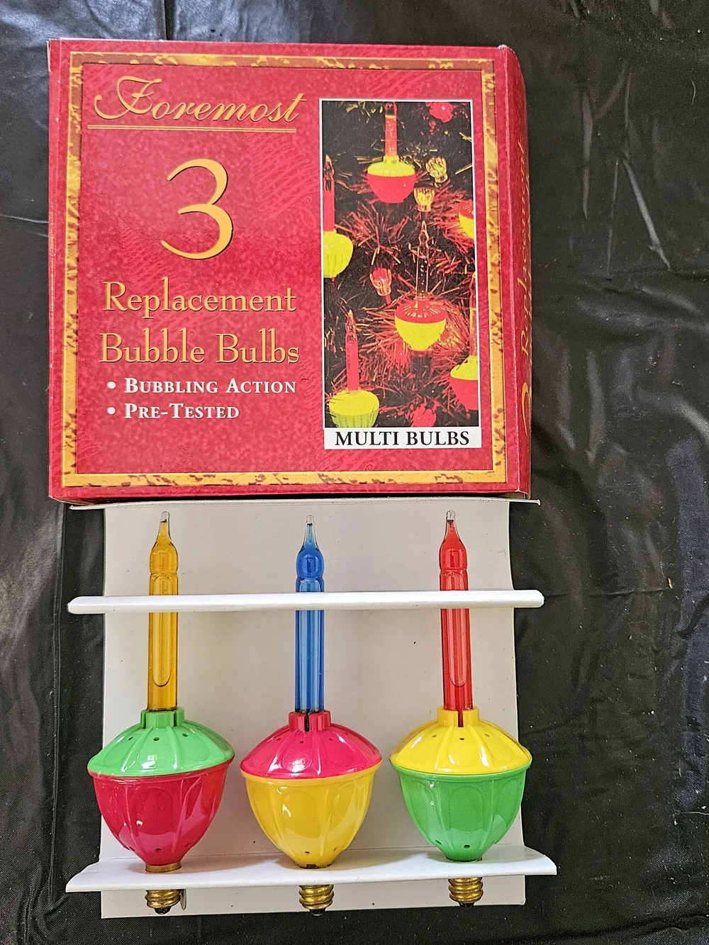 Multi-Color Replacement Bubble Bulbs - Red, Yellow & Green (3 Pack)